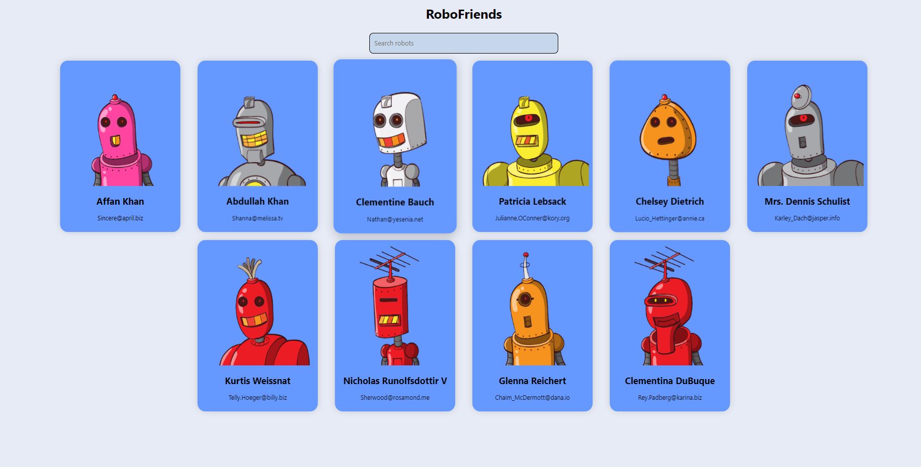 Robofriends App image